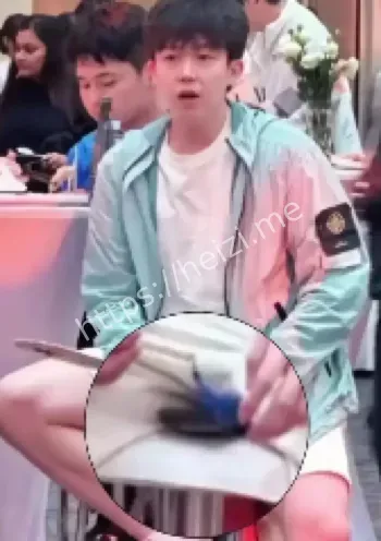 王楚钦裤兜梗