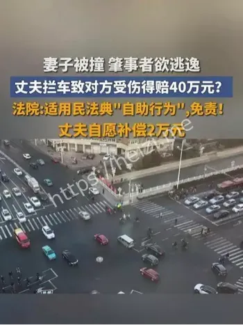 拦停逃逸者反遭索赔