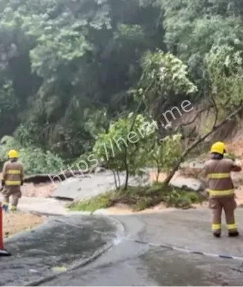 山路瀑布