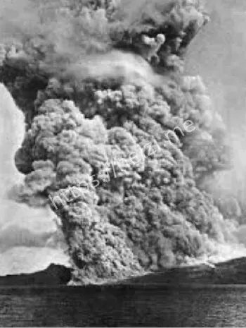 火山碎屑流摧毁城市过程