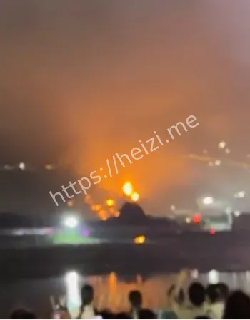 火星掉落引燃山林小火