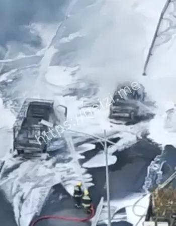 小货车漏油自燃