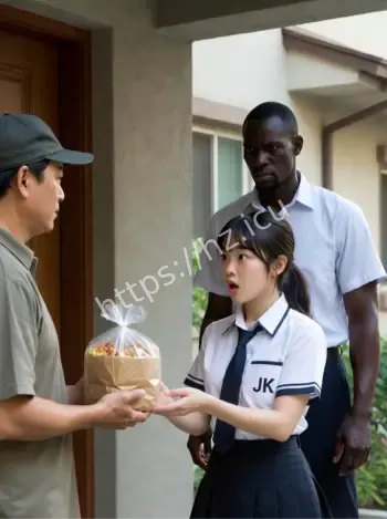 黑人男友JK女孩外卖奇遇事件
