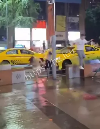 货车司机挑衅